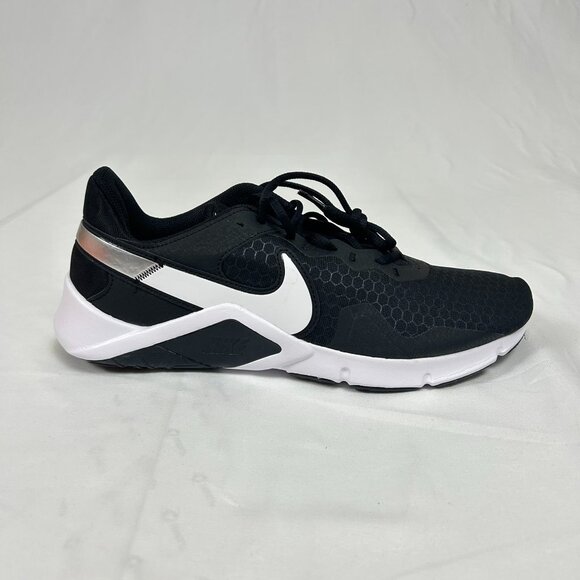 Brand New with box Men's Nike Legend Essential 2 Black White Metallic Silver - Picture 1 of 8